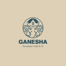 Mi Proyecto del curso: Identidad para café Ganesha!. Traditional illustration, Br, ing, Identit, and Logo Design project by Christian Ruíz - 05.20.2020