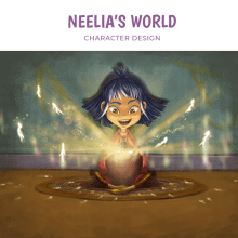 Neelia's world. Design de personagens, e Concept Art projeto de Rocio Redoli - 22.05.2020