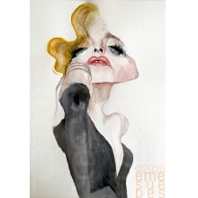 Mi Proyecto del curso: Madonna. Pintura em aquarela e Ilustração de retrato projeto de Mónica Ruiz - 24.05.2020