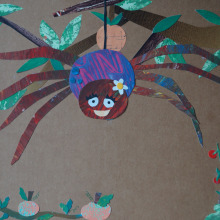 La araña Nemesia. Colección Cantos y cuentos de la hortaliza. De mi autoría.. Un proyecto de Ilustración tradicional de Isabel Padilla Ortiz - 24.05.2020