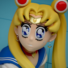 Sailor Moon Redraw. Un proyecto de 3D, Diseño de personajes, Ilustración digital y Diseño de personajes 3D de Jaime Alvarez Sobreviela - 26.05.2020