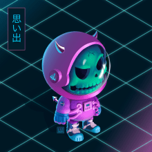 Pintura digital de personajes: Astronaut skull Retro. Un proyecto de Ilustración tradicional, Ilustración digital y Dibujo digital de Lizeth Bogotá - 26.05.2020