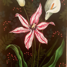 Mi Proyecto del curso: Pintura botánica con acrílico. Ilustração botânica projeto de evirol - 26.05.2020