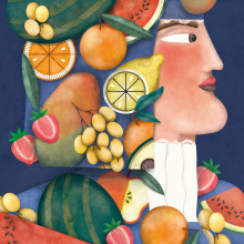 Ilustraciones para un calendario ilustrado de microcuentos. Traditional illustration, and Digital Illustration project by Raquel Feria Legrand - 05.28.2020