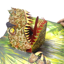 Dino Pop-Up Book . 3D, Editorial Design, Painting, and Paper Craft project by ankdesign - 02.10.2011