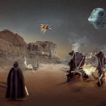 Visual Effects Star Wars . Un proyecto de Post-producción fotográfica		 y Composición fotográfica de Dario Ortiz - 28.05.2020