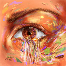 Eye - Ilustración digital. Ilustração tradicional e Ilustração digital projeto de Marisol Franco Mendoza - 28.05.2020