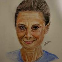 Mi Proyecto del curso: retrato de portada. Un proyecto de Dibujo de Retrato de Audry Briceño - 30.05.2020