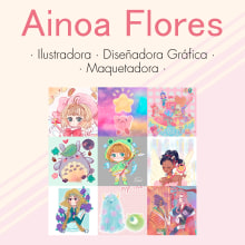 CV/Portfolio. Un proyecto de Diseño, Ilustración tradicional y Dibujo de Ainoa Flores - 30.05.2020