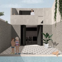 Mi Proyecto del curso: Representación gráfica de proyectos arquitectónicos. Un proyecto de Arquitectura y Collage de Inés Gutiérrez Pesquera - 31.05.2020