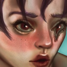 That eye . Digital Illustration, Portrait Illustration, and Digital Painting project by Florencia Grassi - 06.01.2020
