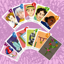 Juego de cartas. Design, Traditional illustration, Character Design, Education, Game Design, To, Design, Drawing, Digital Illustration, Portrait Illustration, Portrait Drawing, Creating with Kids, and Digital Drawing project by Raquel Barrajón Engenios - 06.05.2018