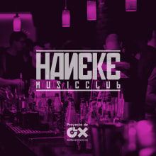 Haneke Music Club. Un proyecto de Diseño, Br, ing e Identidad, Diseño de producto, Señalética, Diseño de logotipos y Edición de vídeo de Guaja i Xiquet - 03.02.2011