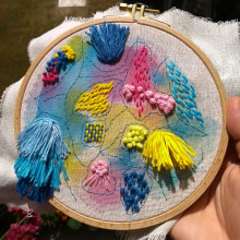 My project in Embroidery and Watercolor Basic Techniques course. Un proyecto de Artesanía de fanimonica - 07.06.2020