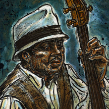 MUSIC-jazz. Traditional illustration project by david ouro - 06.07.2020