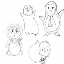 Pinguinos . Sketching project by alannagarciamoreno - 06.07.2020