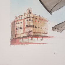 My project in Architectural Sketching with Watercolor and Ink course. Un progetto di Pittura ad acquerello di Georgina Brooke - 09.06.2020