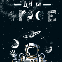 Andromeda, abecedario ilustrado. Lettering, Digital Lettering, H, and Lettering project by Lizbeth Vázquez Cruz - 04.17.2020