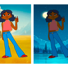 @CMLART : Design de personagens para animação com Photoshop - Chloe. Illustration, Character Design, and Concept Art project by Camila Cordeiro - 06.12.2020
