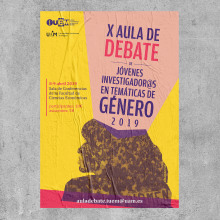 X Aula de Debate IUEM. Un proyecto de Ilustración tradicional, Dirección de arte y Diseño gráfico de Alba Mezcua - 14.04.2019