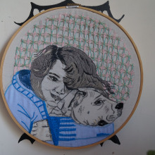 Mi Proyecto del curso: Creación de retratos bordados. Un proyecto de Bordado de Isabel Padilla Ortiz - 18.06.2020