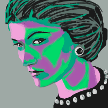 Coco Chanel. Un proyecto de Ilustración e Ilustración de retrato de O. Leticia Ramírez - 22.06.2020