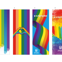 Banderas #askemaite. Design gráfico projeto de Txomin González - 22.06.2020