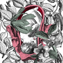 Del enebro. Un proyecto de Ilustración tradicional, Diseño de personajes, Collage y Retoque fotográfico de Alejandra Acosta - 19.12.2019