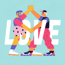 Love is Love. Projekt z dziedziny Trad, c, jna ilustracja, R, sunek c i frow użytkownika Camipepe - 23.06.2020