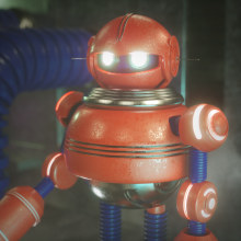 Robot in Aaron's Style. 3D projeto de Alberto Álvarez - 29.06.2020