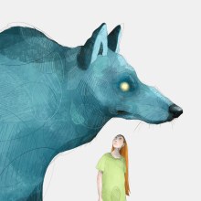 I have a wolf. Traditional illustration, and Digital Drawing project by Celia Leo - 06.29.2020