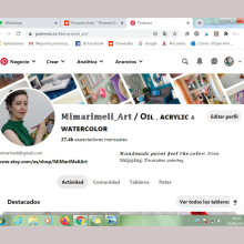 Mi Proyecto del curso: Pinterest Business como herramienta de marketing. Un proyecto de Marketing de MJose Fernandez Megias - 30.06.2020