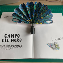 Mi Proyecto del curso: Creación de libros pop-up. Paper Craft, and Bookbinding project by Diana Morales Nielsen - 06.30.2020