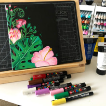Mi Proyecto del curso: Introducción a la ilustración floral con acrílico. Pintura Acrílica projeto de Carla - 30.06.2020