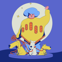 Dog pack. Un proyecto de Ilustración, Diseño de personajes e Ilustración vectorial de Daniel Crespo Saavedra - 02.07.2020