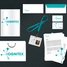 Diseño de identidad corporativa y flyers de publicidad. Cognitex. Un proyecto de Publicidad, Br, ing e Identidad y Diseño gráfico de Patricia Herrada - 02.07.2020