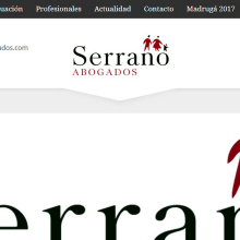 Despacho Serrano Abogados. Web Design, e Desenvolvimento Web projeto de Javier Daza Delgado - 06.02.2016