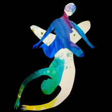 Neverending Joy (2018). Collage erótico. Un proyecto de Ilustración tradicional, Bellas Artes, Collage y Pintura a la acuarela de Alina Zarekaite - 07.07.2018