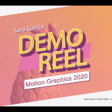 REEL 2020. Un proyecto de Motion Graphics, Animación 2D, Animación 3D y Edición de vídeo de Sara García Rodríguez - 08.07.2020
