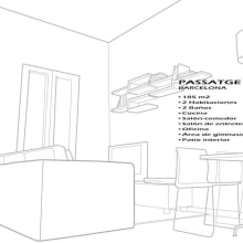 3D Passatge San Pau 9. 3D project by Dontai Rodriguez Malavé - 07.15.2015
