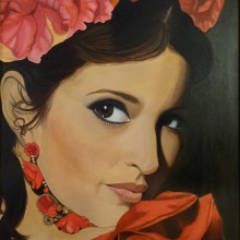 Retrato "Alma Gitana". Painting, and Oil Painting project by Miluska Bravo A. - 07.10.2020