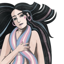 La salud de las mujeres trans. Un proyecto de Ilustración tradicional, Infografía e Ilustración digital de Olalla Ruiz - 25.06.2020