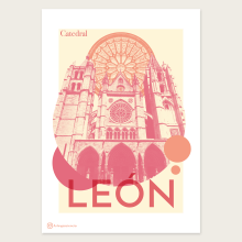 Carteles ciudad de León. Design gráfico projeto de Ana Pérez - 11.07.2020