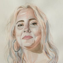 Mi Proyecto del curso: Retrato artístico en acuarela. Desenho artístico projeto de Mercedes Franco Padilla - 12.07.2020