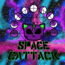 Space Cattack. Video Games, Game Design, and Game Development project by Abril Aleuy - 12.04.2018