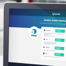 Panda Antivirus: Páginas de Producto Dome. Een project van  Ontwerp,  Reclame,  Art direction, Grafisch ontwerp, Marketing y Webdesign van Álex G. Mingorance - 15.02.2019