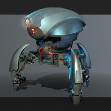Sci-Fi Robot. 3D project by Pablo Gallego Sánchez - 07.15.2020