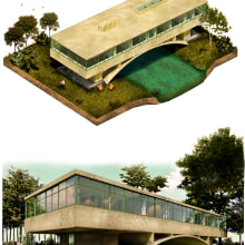 Ilustración Digital - Museo Casa Sobre el Arroyo . Architectural Illustration project by Lucas Maximiliano Torres - 07.17.2020