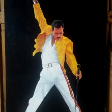 Freddie Mercury. Música, Artes plásticas, Desenho de retrato, Desenho artístico, e Pintura Acrílica projeto de Walter R. Perez - 23.04.2019