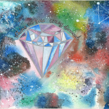 Crazy diamond. Artes plásticas, e Pintura em aquarela projeto de Cristina Sainz - 19.02.2020